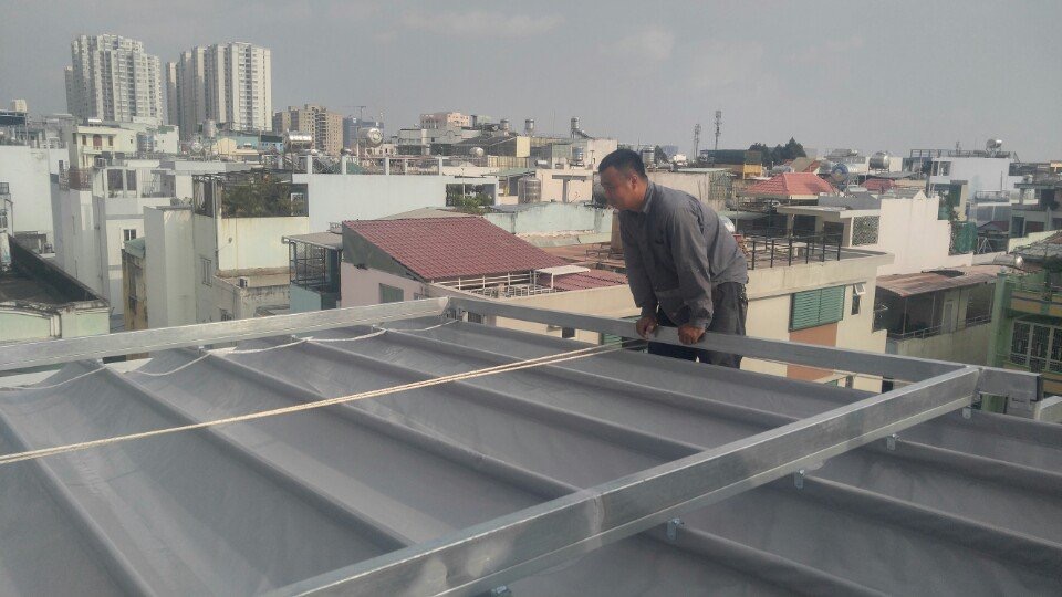 bạt kéo sân thượng