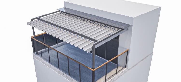 Mẫu mái che lắp sân thượng